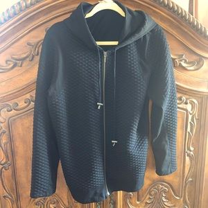 Christopher & Banks quilted zip up hoodie